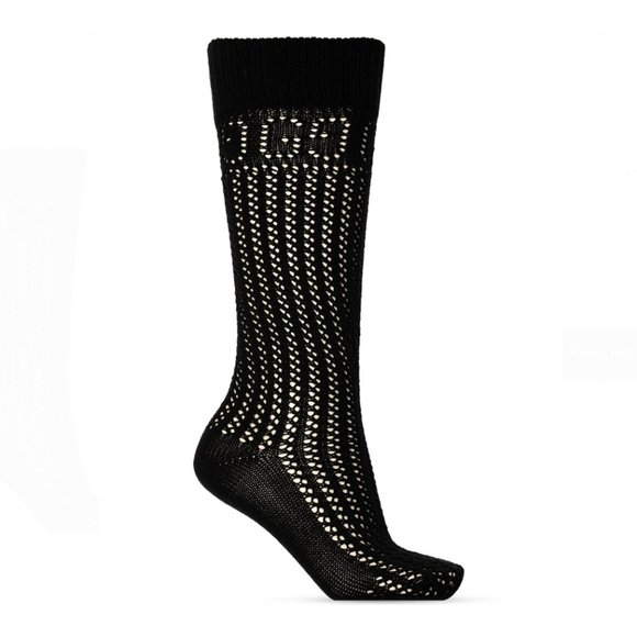 Gucci Knit Knee High Socks with GG logos in Black - Picture 1 of 8